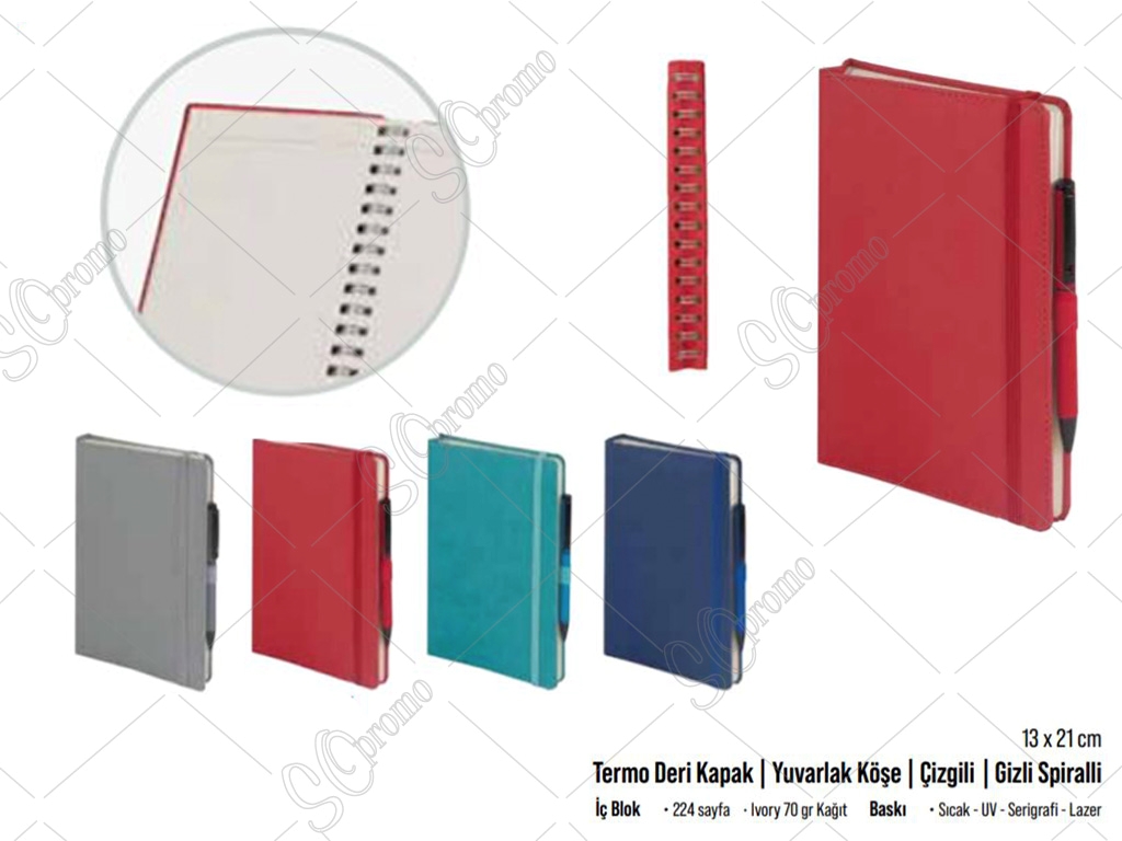 Termo Deri Kapaklı Defter